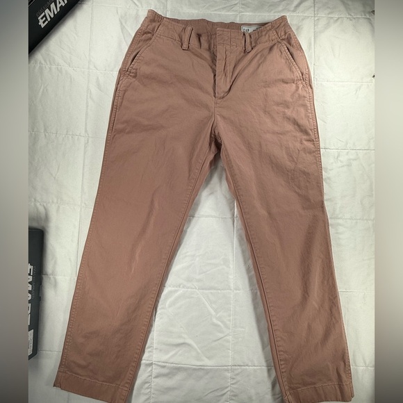 GAP Downtown Khaki Pants Fawn Beige Size 4 B42 - Picture 7 of 10